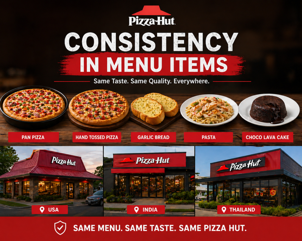 Consistency in Menu Items