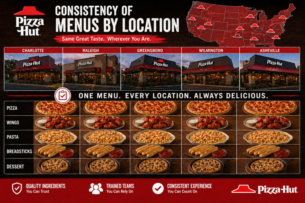 Consistency of Menus by Location