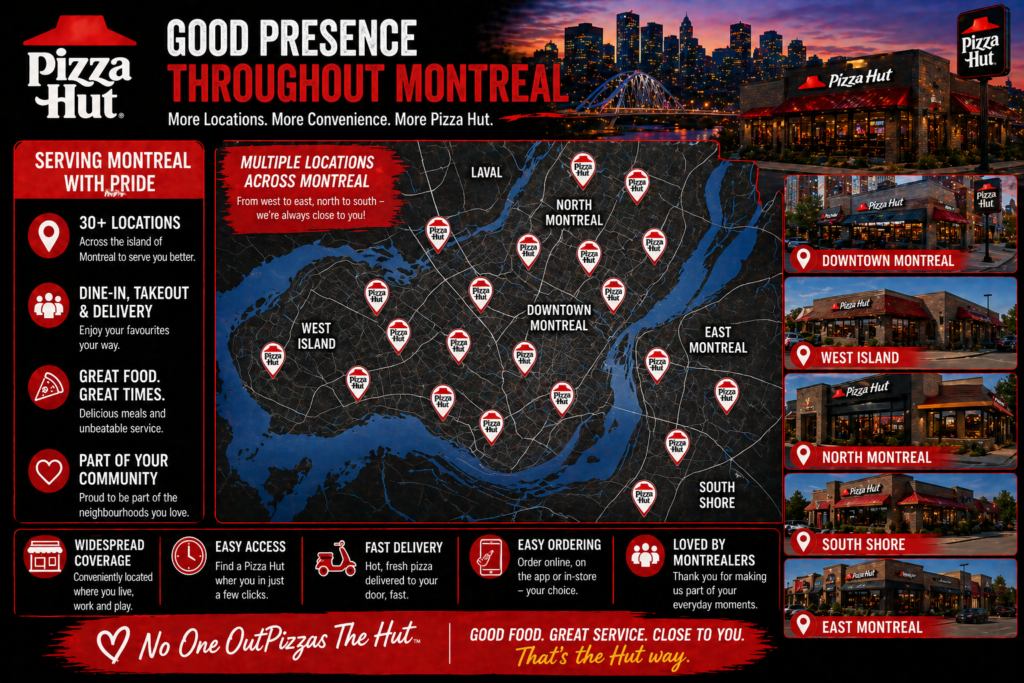 Good Presence throughout Montreal