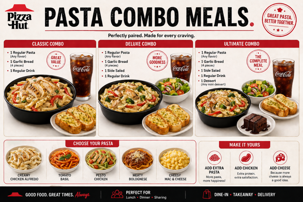Pasta Combo Meals.
