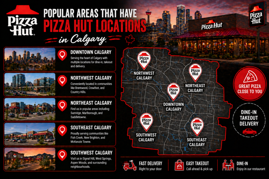 Popular Areas that have Pizza Hut locations