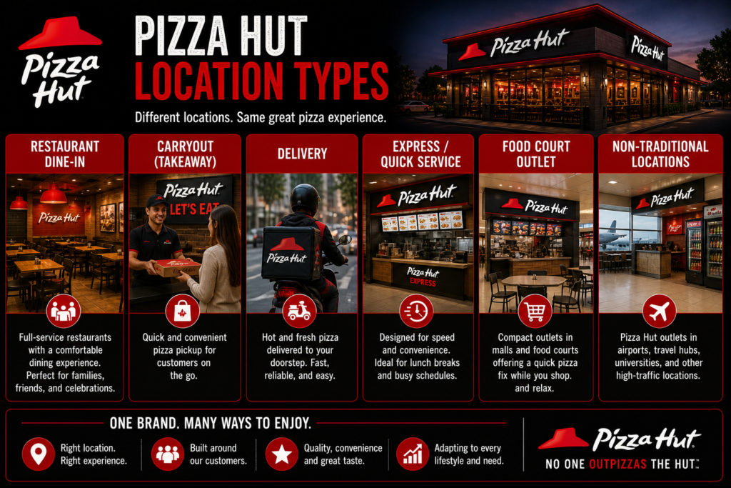 Pizza Hut Location types