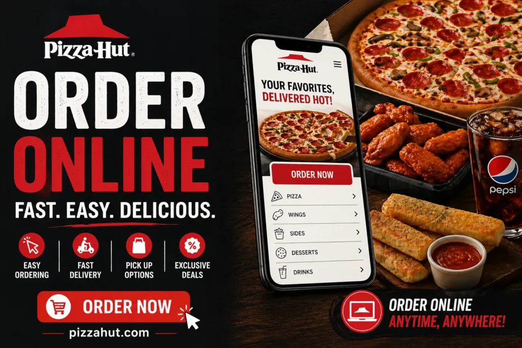 how to order pizza hut menu