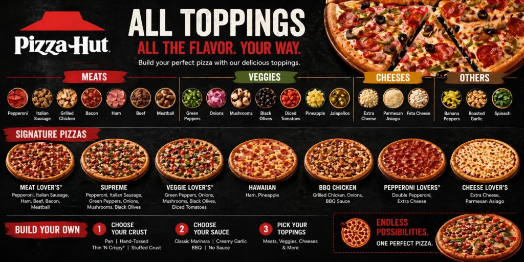 pizza hut topping