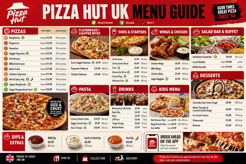 pizza hut menu uk